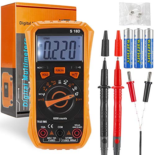 Digital Multimeter Tester, Electrical Voltmeter Tester, Volt Multi Meter, Car Battery Tester