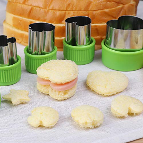 Vegetable Cutters Shapes Set, 20pcs Stainless Steel Mini Cookie Cutters, Vegetable