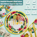 Hawaiian Luau Birthday Party Decorations 329PCS Tropical Aloha Party Supplies