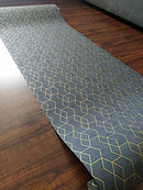 Peel and Stick Wallpaper Geometric Dark Grey Contact Paper