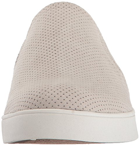 womens Luna Sneaker, Greige Microfiber Perforated, 7 US