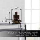 Desktop Waterfall Fountain (3-Tier) | Cascading Tabletop Water Decoration | Indoor