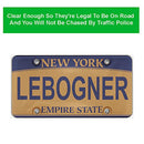 lebogner Car License Plates Shields 2 Pack Clear Bubble Design Novelty Plate Covers