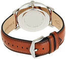 Fossil Men's Quartz Stainless Steel and Leather Three-Hand Watch