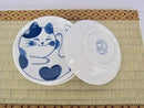 Japanese Small Plate Set Ceramic Cute Cats Design 3.94 x 0.8 Inches Set of 4