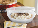 Stay Fresh Pie Keeper with Hinged Lid, Universal Storage Container, Plastic
