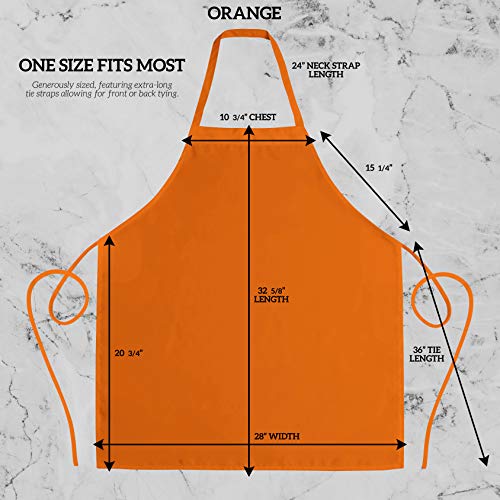 Unisex Apron Bulk Machine Washable for Kitchen Crafting BBQ Drawing Outdoors