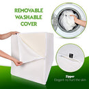 Leg Elevation Pillow with Foam Top - Leg Rest Relieves Back, Hip and Knee Pain