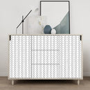 Black and White Peel and Stick Wallpaper Modern Herringbone Contact Paper