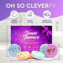 Variety Pack of 6 Shower Bombs with Essential Oils. Self Care and Valentines Day Gifts