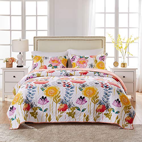 Watercolor Dream Quilt Set, 3-Piece King/Cal King