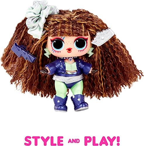Hair Hair Hair Dolls, Series 2 with 10 Surprises- Collectible Doll with Real Hair