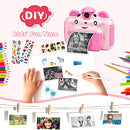 Instant Print Digital Camera for Kids, Toddler Camera with Zero Ink Print Paper, 20MP