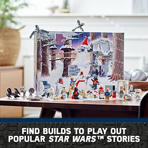 Star Wars 2022 Advent Calendar 75340 Building Toy Set for Kids, Boys and Girls