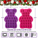 Unique Extra Large Gummy Bear Mold - 2 Big Molds + 2 Bonus Droppers - Silicone