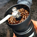 Manual Coffee Grinder with Ceramic Burrs, Hand Coffee Mill with Two Glass Jars