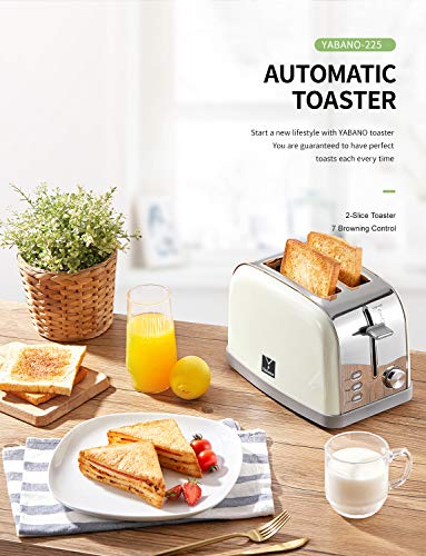 2 Slice Toaster with 7 Bread Shade Settings and Warming Rack