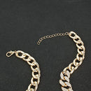 Big Butterfly Pendant Necklace For Women Rhinestone Cuban Link Hip Hop Crystal