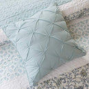 Dawn 6 Piece Cotton Percale Quilted Coverlet Set, Blue