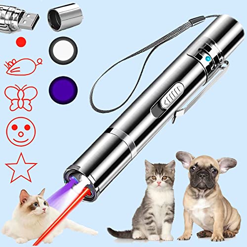 Cat Laser Toy, Dog Laser Pointer for Interactive Toys for Indoor Cats Dogs, Long Range