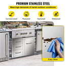 Outdoor Kitchen Door Drawer Combo 29.5" W x 22.6" H x 21.7''D, Access Door/Triple Drawers with Propane Drawer