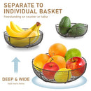 3-Tier Hanging Basket Fruit Organizer Kitchen Heavy Duty