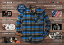Men's All Cotton Flannel Shirt, Long Sleeve Casual Button Up Plaid Shirt