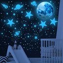 Glowing Stars for Ceiling, 1008 PCS Glow in The Dark Stars,Space Wall Decals