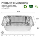 Aluminum Pans 9x13 Disposable Foil Pans (30 Pack) - Half Size Steam Table
