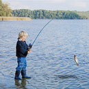 Kids Fishing Pole Set with Full Starter Kits 2 Set Portable Telescopic Fishing Rod