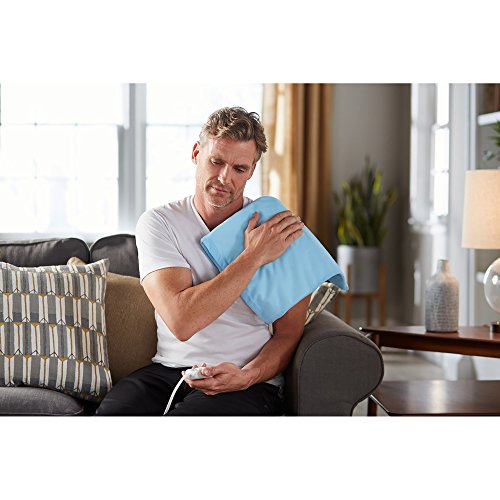 Heating Pad for Back, Neck, and Shoulder Pain Relief with Sponge for Moist Heating