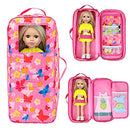 14.5 Inch Doll Carrier Bag Case for 14.5 Inch Girl Doll Clothes and Accessories Storage