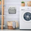 Rustic Wooden Laundry Sign Wall Decor Gifts For Women - 11x12x6inches-white