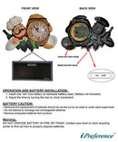 iPreference 2 in 1 Wall Clock and Black Board with Chef Décor Display