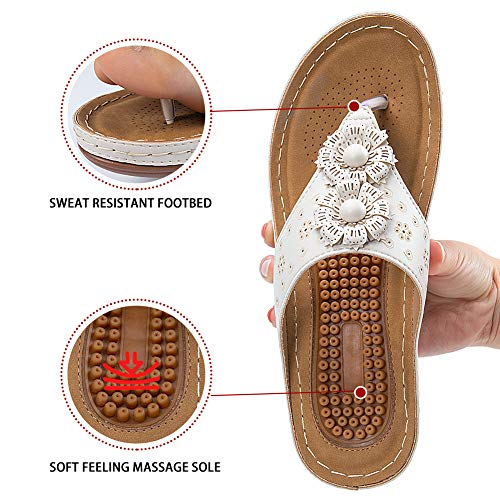 Women's Sandals Comfortable Flip Flops for Women Summer Casual Wedge Sandals