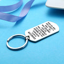 Keychain Inspirational Gifts for Grandson from  Grandparents Powerful Message
