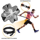 Speed Agility Training Set, Includes Speed Running Parachute, Adjustable Hurdle