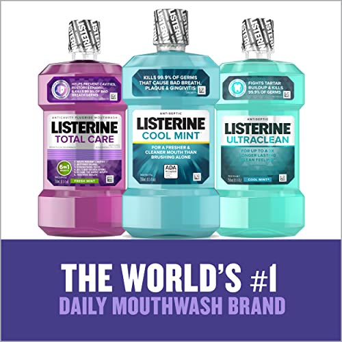 Listerine Total Care Anticavity Fluoride Mouthwash, Mint, 1 L