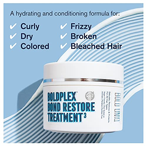 3 Hair Mask - Deep Conditioner Protein Treatment for Dry, Damaged Hair - Conditioning