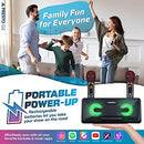 Karaoke Machine for Adults and Kids W/Portable Bluetooth Speakers, 2 Wireless Mic