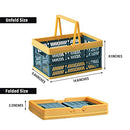 Satisfounder Collapsible Shopping Basket Plastic - 19 L Portable Folding Storage