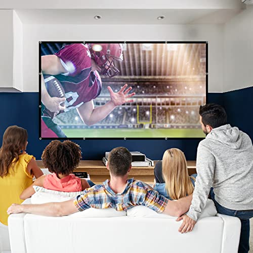 Projector Screen 100 inch,Outdoor Projection Screen 16:9 HD Portable Projector Screen