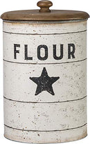 Farmhouse Tin Canisters, Sugar, Coffee, Flour