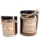Personalized | Handcrafted Soy Candle | 4oz or 9oz Amber & Clear Jars