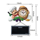 iPreference 2 in 1 Wall Clock and Black Board with Chef Décor Display