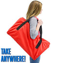 Crown Sporting Goods 6-Foot Portable Folding 4 Seat Bench with Seat Backs