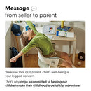 Kids' Desk Chair : 4-Level Adjustable Ergonomic Growing Study Chair, Height Control