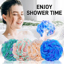 Shower Loofah Bath Sponge 75g - 4 Pack Large Soft Nylon Mesh Puff for Body Wash