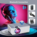 1080P HD Projector, WiFi Projector Bluetooth Projector, 230" Portable Movie Projector with Tripod