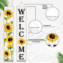 Sunflower Hanging Banners Spring Welcome Porch Banners